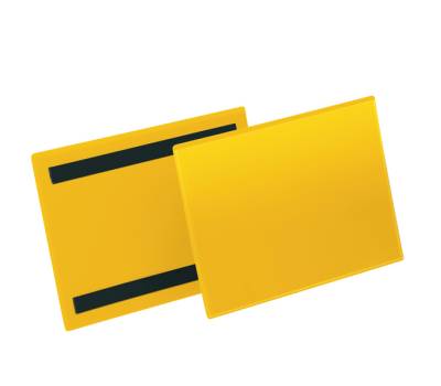 Buste identificazione magnetica - A5 orizzontale - giallo - conf. 50 pezzi - Durable - 1743-04 - 4005546997162 - DMwebShop