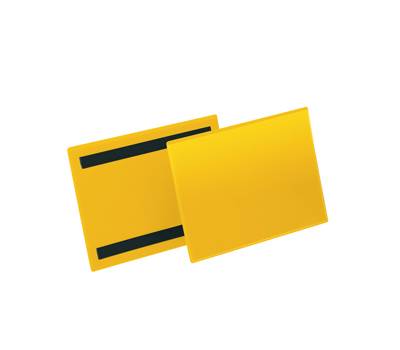 Buste identificazione magnetica - A5 orizzontale - giallo - conf. 50 pezzi - Durable - 1743-04 - 4005546997162 - DMwebShop