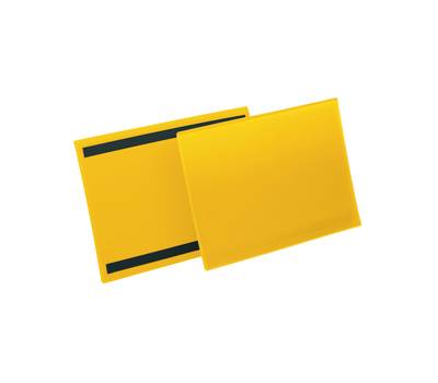 Buste identificazione magnetiche - A4 - orizzontali (311 x 225 mm) giallo - conf.50 pezzi - Durable - 1745-04 - 4005546997001 - DMwebShop
