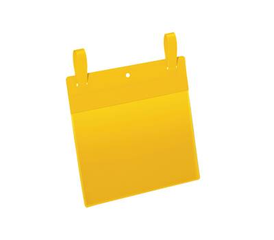 Buste con fascette di aggancio - A5 - orizzontali (223 x 380 mm) giallo - conf. 50 pezzi - Durable - 1749-04 - 4005546997063 - DMwebShop