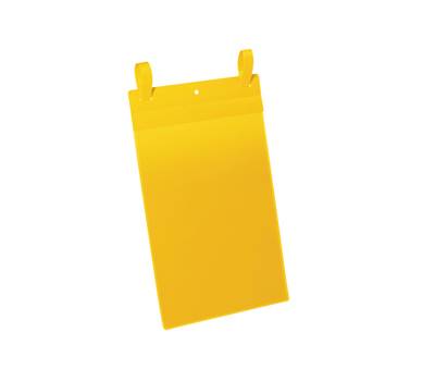 Buste identificazione con fascette - A4 - verticale (223 x 530 mm) - giallo - conf. 50 pezzi - Durable - 1750-04 - 4005546997070 - DMwebShop