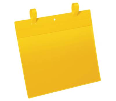 Buste con fascette di aggancio - A4 - orizzontali (311 x 442 mm) giallo - conf. 50 pezzi - Durable - 1751-04 - 4005546997087 - DMwebShop