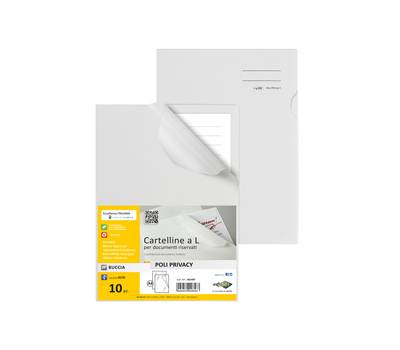 Cartelline a L Poli Privacy per documenti riservati - conf. 10 pezzi - Sei Rota - 662400 - 8004972028583 - DMwebShop