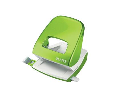 Perforatore 5008 New NeXXt WOW - passo 8 cm - massimo 30 fogli - 2 fori - verde lime - Leitz - 50081254 - 4002432123506 - DMwebShop