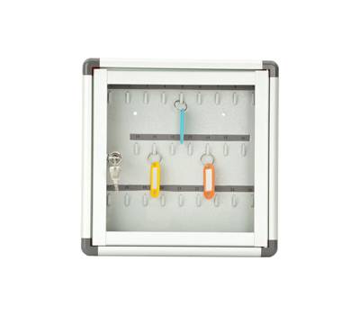 Bacheca murale portachiavi - 30 x 30 cm - 25 posti - Metalplus - 2184/0 - 8022715218404 - DMwebShop