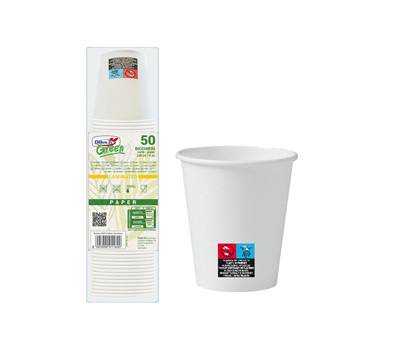 Bicchieri in carta - 250 ml - PEFC - con marcatura SUP - conf. 50 pezzi - Dopla - 42134 - 8005090011600 - DMwebShop