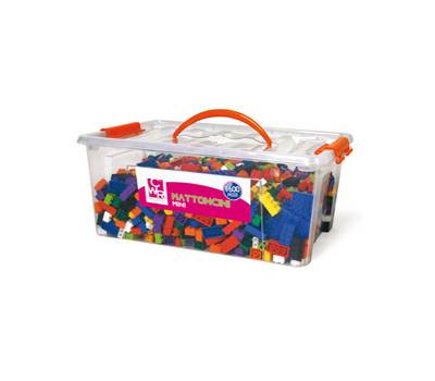 Mattoncini Micro da costruzione in ABS colori assortiti bauletto da 1600 pezzi - 9050