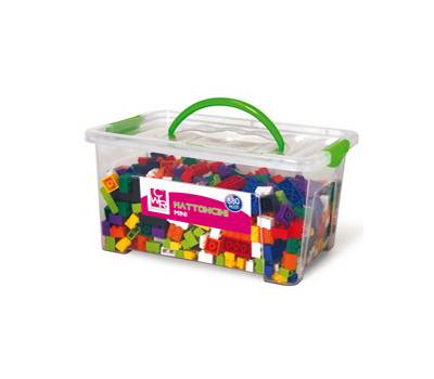 Mattoncini Micro da costruzione in ABS colori assortiti bauletto da 580 pezzi - 9054