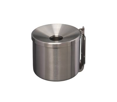 Posacenere murale Nido diametro 16 cm H 14 cm 2 lt acciaio inox - 7972