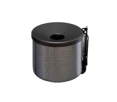 Posacenere murale Nido diametro 16 cm H 14 cm 2 lt metallo verniciato silver punteggiato Medial 106004 - 7969