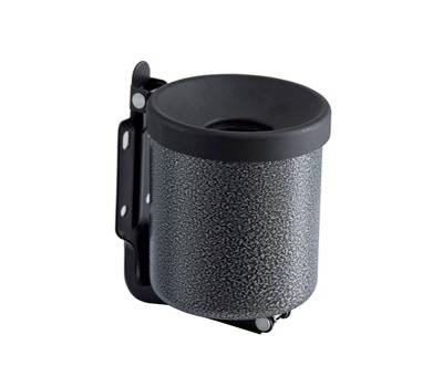 Posacenere murale Nido diametro 9,5 cm H 13,5 cm 0,5 lt metallo verniciato silver punteggiato Medial 106002 - 7998