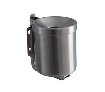 Posacenere murale Nido dimensioni 93 x 110 x 130 mm H 11 cm 0,5 lt acciaio inox Medial 106001 - 8010
