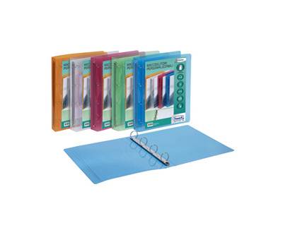 Raccoglitore personalizzabile Lumina 4 anelli tondi 30 mm 22 x 30 cm colori assortiti Favorit 400116633 - 887