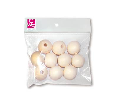 Sfere in legno naturale diametro 30 mm - 8710 Sfere in legno naturale diametro 30 mm - 8710