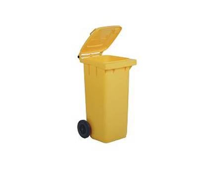 Bidone carrellato - 48 x 55 x 93 cm - 120 lt - giallo - Mobil Plastic - 1/120/5-GIA - 8004331112359 - DMwebShop Bidone carrellato - 48 x 55 x 93 cm - 120 lt - giallo - Mobil Plastic - 1/120/5-GIA - 8004331112359 - DMwebShop