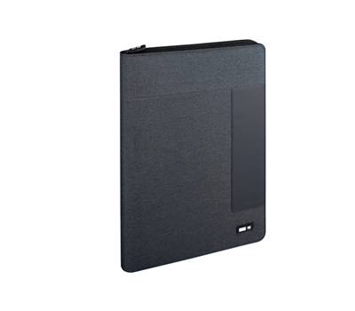 Portablocco - tessuto - grigio scuro - 26 x 34 cm - City Time - 61741. - 8002787617411 - DMwebShop