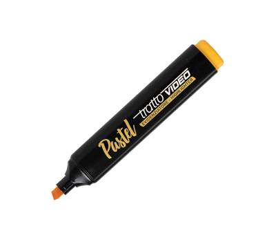 Evidenziatore Video pastel - punta a scalpello - da 1 - 5 mm - arancione mandarino - conf. 12 pezzi - Tratto - 833503 - 8000825025181 - DMwebShop