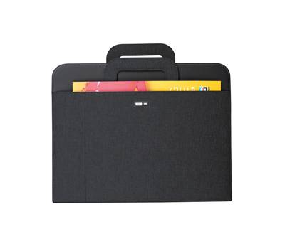 Portablocco - tessuto - con anelli - nero - 28,5 x 36 cm - City Time - 61742. - 8002787617428 - DMwebShop