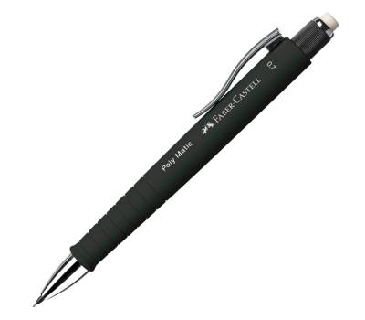 Portamine Poly Matic - mina 0,7 mm - fusto nero - Faber Castell - 133353 - 6933256643643 - DMwebShop