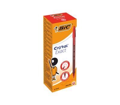 Penna a sfera - con cappuccio - Cristal Exact - punta 0,7 mm - rosso - scatola 20 pezzi - Bic - 992604 - 3086123594159 - DMwebShop