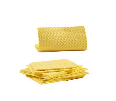 Pannospugna Aquos - 18 x 20 cm - giallo - pack 10 pezzi - Perfetto - 0231 - 8000957023109 - DMwebShop