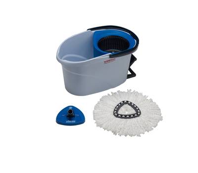Kit completo UltraSpin Mini di pulizia - secchio con strizzatore ruotante + telaio + mop microfibra - Vileda - 152910 - 4023103199095 - DMwebShop