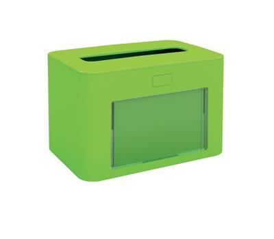 Dispenser personalizzabile - per tovaglioli interfogliati - verde - Papernet - 417198 - 8024929271985 - DMwebShop