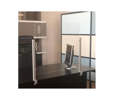 Schermo protettivo da scrivania Slim - con morsetto in alluminio - 65 x 107 cm - Studio T - 1605056 - DMwebShop