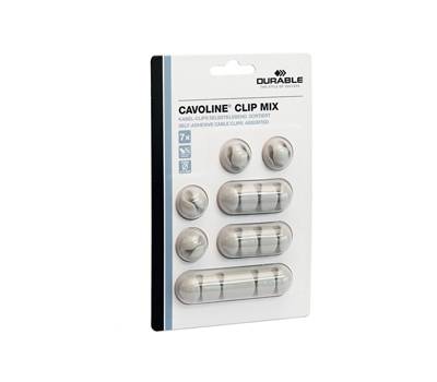 Mix Clip Cavoline fermacavi adesivi grigio - 16654