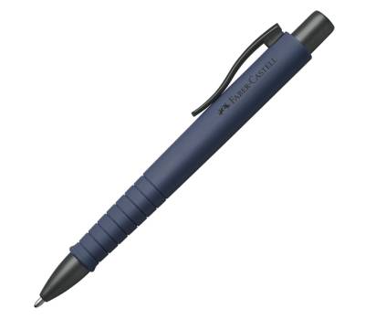 Penna a sfera a scatto Poly Ball Punta 0,7 mm fusto blu navy Faber Castell - 12590