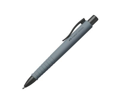 Penna a sfera a scatto Poly Ball Punta 0,7 mm fusto grigio pietra Faber Castell - 12585