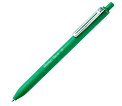 Penna a sfera a scatto iZee punta 0 - 7 mm verde Pentel BX467 D - 12741