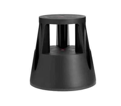 Sgabello Roll a step nero 24 x 45 x 45 cm Caimi - 13559