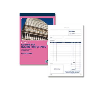 Blocco fatture per regime forfettario - 50-50 - copie autoricalcanti - 21,5 x 14,8 cm - Data Ufficio - DU1671RF000 - 8008842585244 - DMwebShop