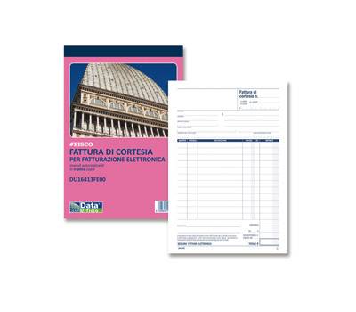 Blocco fatture di cortesia - 33-33-33 copie autoricalcanti - 21,5 x 14,8 cm - conf. 5 pezzi - Data Ufficio - DU16413FE00 - 8008842585237 - DMwebShop