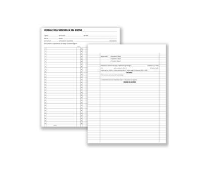 Registro verbali assemblee condominiali - 80 pagine - 31 x 24,5 cm - Data Ufficio - DU136400000 - 8008842594703 - DMwebShop
