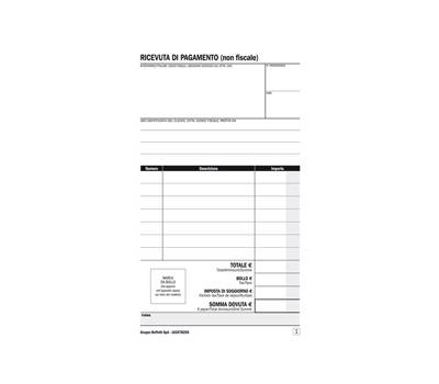 Blocco ricevute BeB - affittacamere - 25-25 - copie autoricalcanti - 16,8 x 10 cm - Data Ufficio - DU16257B250 - 8008842585138 - DMwebShop Blocco ricevute BeB - affittacamere - 25-25 - copie autoricalcanti - 16,8 x 10 cm - Data Ufficio - DU16257B250 - 8008842585138 - DMwebShop