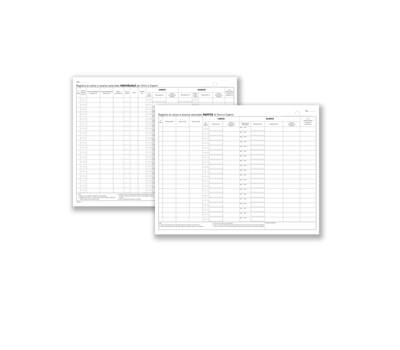 Registro carico-scarico ovini-caprini - 46 pagine numerate - 24,5 x 31 cm - conf. 2 pezzi - Data Ufficio - DU138412000 - 8008842531487 - DMwebShop