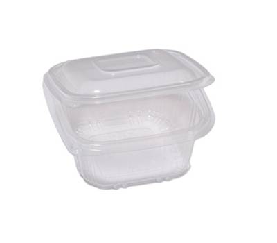 Contenitori in PP - con coperchio incernierato - 12 x 12 x 5,5 cm - conf. 50 pezzi - Europack - 48401032 - 8007626780400 - DMwebShop