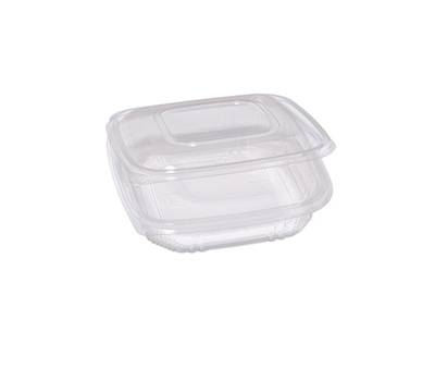 Contenitori in PP - con coperchio incernierato - 18,5 x 18,5 x 3,7 cm - conf 50 pezzi - Europack - 48421022 - 8007626780080 - DMwebShop