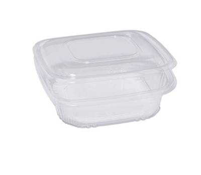 Contenitori in PP - con coperchio incernierato - 18,5 x 18,5 x 5,2 cm - conf 50 pezzi - Europack - 48421042 - 8007626780097 - DMwebShop