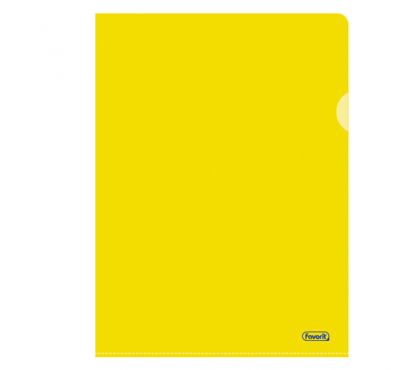 Cartelline a L Pratic Superior PPL buccia - 22 x 30 cm - giallo - conf. 50 pezzi - Favorit - 100460005 - 8006779000359 - DMwebShop
