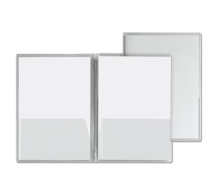 Cartelline con tasche Capri 69-T2 - PVC - 21 x 29,7 cm - cristallo - conf. 5 pezzi - Sei Rota 26069002