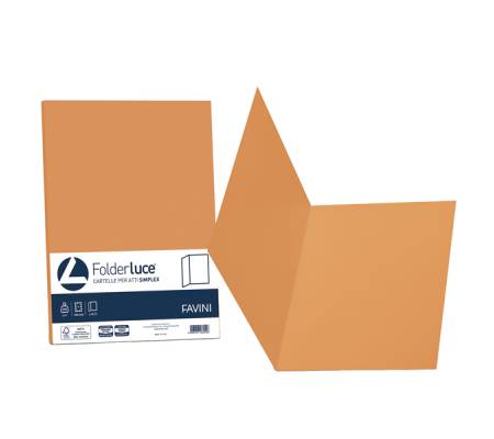 Cartelline semplici Luce - 200 gr - 25 x 34 cm - arancio - conf. 50 pezzi - Favini - A50E664 - 8007057262049 - DMwebShop