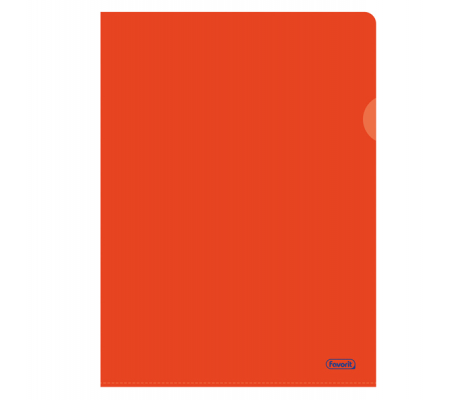 Cartelline a L Pratic Superior PPL buccia - 22 x 30 cm - rosso - conf. 50 pezzi - Favorit - 100460006 - DMwebShop