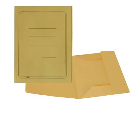Cartelline 3 lembi - con stampa - cartoncino Manilla - 200 gr - 25 x 33 cm - giallo - conf. 50 pezzi - Cart. Garda - CG0111MLSXXAJ04 - 8001182001870 - DMwebShop