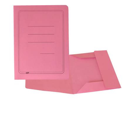 Cartelline 3 lembi - con stampa cartoncino Manilla - 200 gr - 25 x 33 cm - rosa - conf. 50 pezzi - Cart. Garda - CG0111MLSXXAJ11 - 8001182001863 - DMwebShop