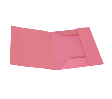 Cartelline 3 lembi senza stampa cartoncino Manilla - 200 gr - 25 x 33 cm - rosa - conf. 50 pezzi - Cart. Garda