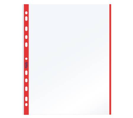 Buste forate con banda colorata Linear buccia - 21 x 29,7 cm - rosso - conf. 10 pezzi - Favorit - 100460030 - 8006779318409 - DMwebShop