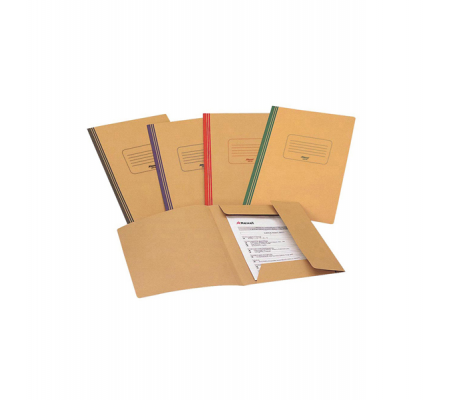 Cartellina 3 lembi Quick Mec - 200 gr - 24,5 x 34,5 cm - rosso - Rexel - King Mec - 00027811 - DMwebShop